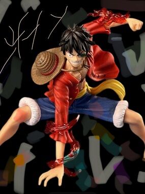 Luffy Anime Figure in Dynamic Battle Pose